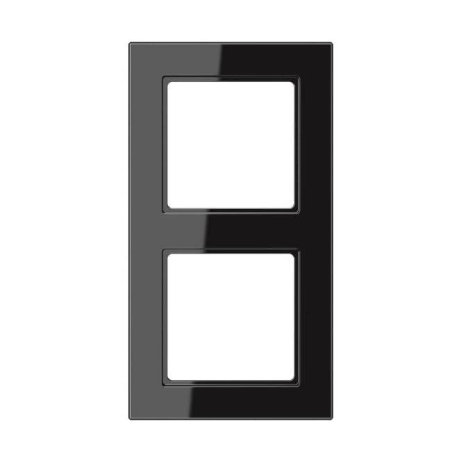 JG Rahmen 2fach AC582SW AC 582 SW schwarz Install.Baumaterial Schaltermat/Geb.Steu Schalter