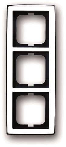 BJ solo Rahmen 1723-80G 3fach chrom glanz Install.Baumaterial Schaltermat/Geb.Steu Schalter