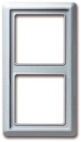 BJ UPWG Allwetter Rahmen 2102-33 2fach alusilber Install.Baumaterial Schaltermat/Geb.Steu Schalter
