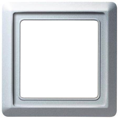 BJ UPWG Allwetter Rahmen 2101-33 1fach alusilber Install.Baumaterial Schaltermat/Geb.Steu Schalter