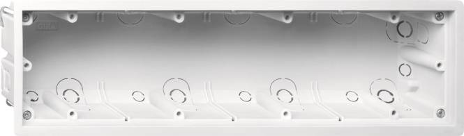 GIRA 289900 Gerätedose 4fach flach E2 Install.Baumaterial Schaltermat/Geb.Steu Schalter Steckdosenm