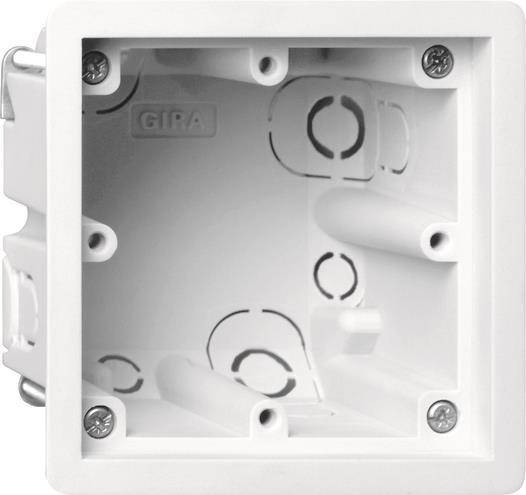 GIRA 289600 Gerätedose 1fach flach E2 Install.Baumaterial Schaltermat/Geb.Steu Schalter Steckdosenm