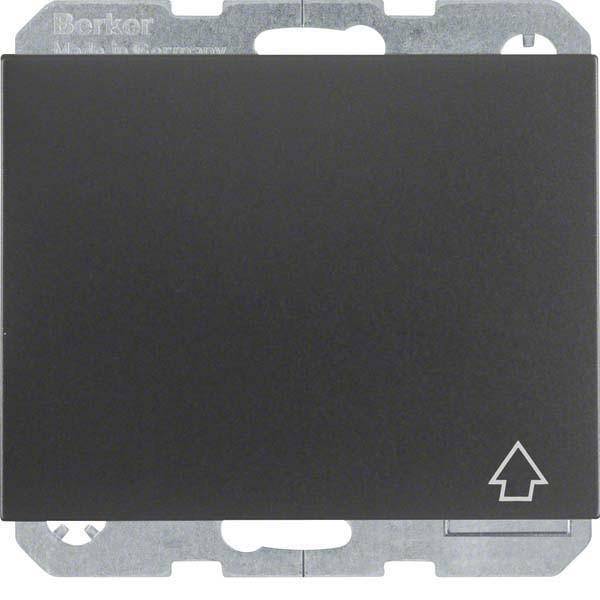 BER K1 Schuko Kombi mit 47517206 Klappd. + erh. Ber.-sch. / anthrazit Install.Baumaterial Schalter