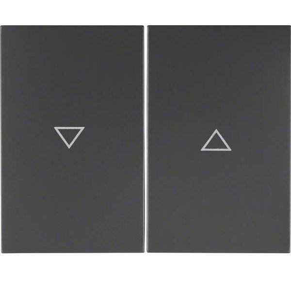 BER K1 Wippe Jalousie 14357106 anthrazit matt Install.Baumaterial Schaltermat/Geb.Steu Schalter