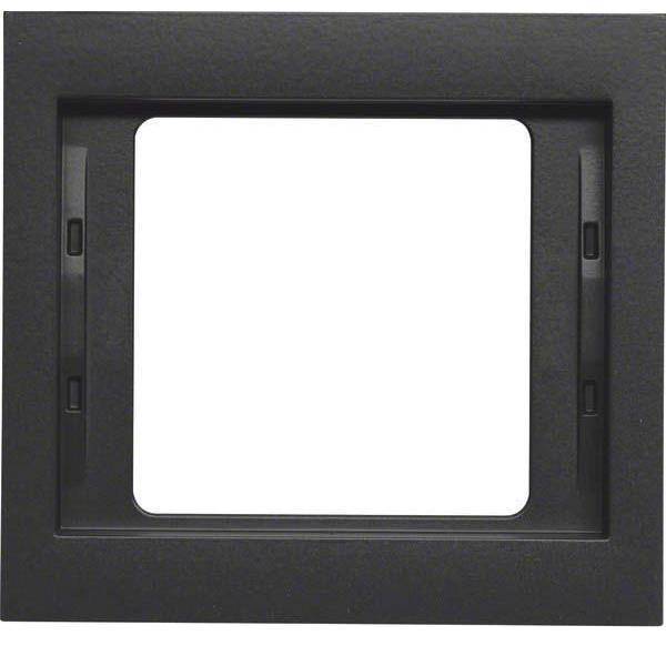 BER K1 Rahmen 13137006 1fach anthrazit matt Install.Baumaterial Schaltermat/Geb.Steu Schalter