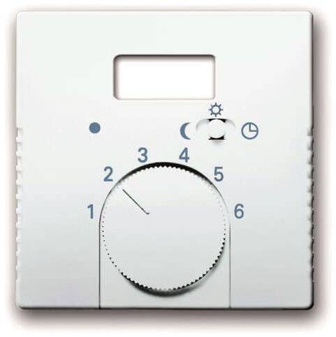 BJ carat Thermostat-Abdeckung 1795TA-84 mit Schalter davos/ studioweiss Install.Baumaterial