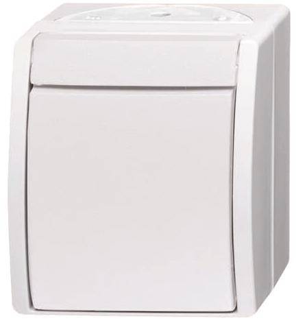 BJ APWG ocean Taster 2621W-54 1polig Schliesser alpinweiss Install.Baumaterial Schaltermat/Geb.Steu