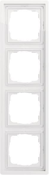 GIRA 0214112 Abdeckrahmen 4fach Flächenschalter Reinweiß glänzend Install.Baumaterial Schalter