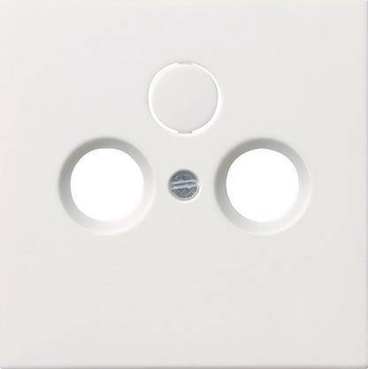 GIRA 0869112 Abdeckung Koaxial-Antennen- steckdose Flächenschalter Reinweiß gl. Schalter