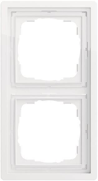 GIRA 0212112 Abdeckrahmen 2fach Flächenschalter Reinweiß glänzend Install.Baumaterial Schalter