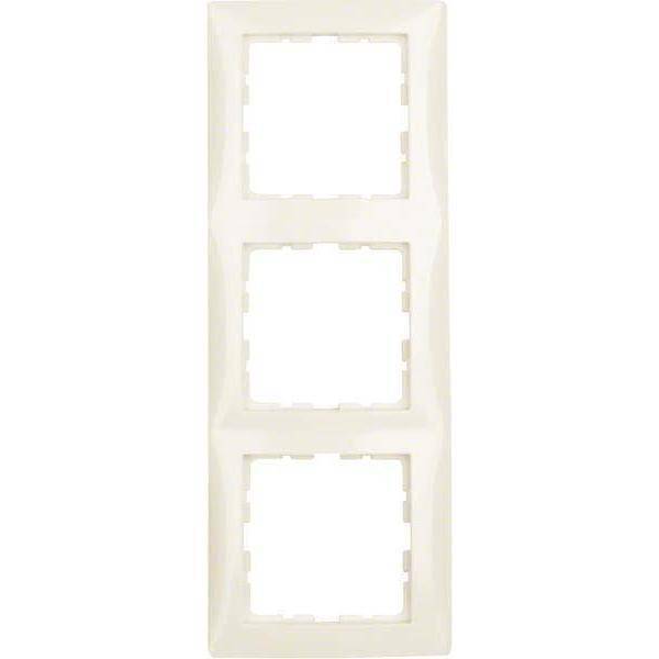 BER S1 Rahmen 10138982 3fach weiss glänzend Install.Baumaterial Schaltermat/Geb.Steu Schalter