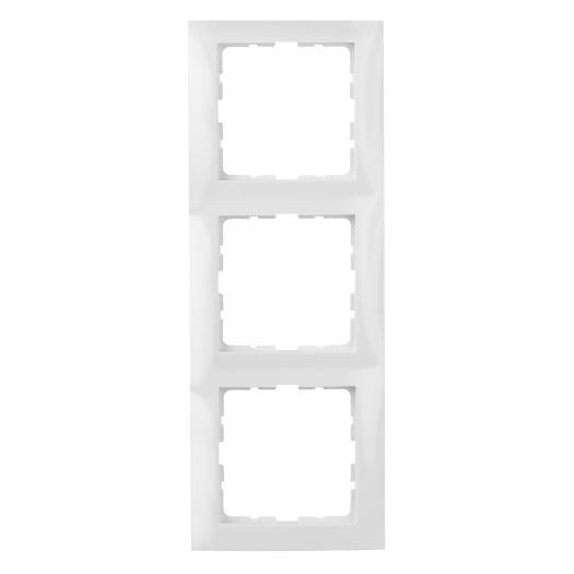 BER S1 Rahmen 10138989 3fach polarweiss glänzend Install.Baumaterial Schaltermat/Geb.Steu Schalter