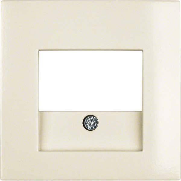 BER S1 Abdeckung für TAE und 10338912 Lautspecherdose weiss glänzend Install.Baumaterial Schalter