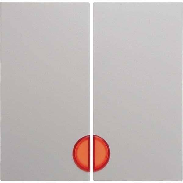 BER S1 Wippe Serien mit 16278989 roter Linse polarweiss glänzend Install.Baumaterial Schalter