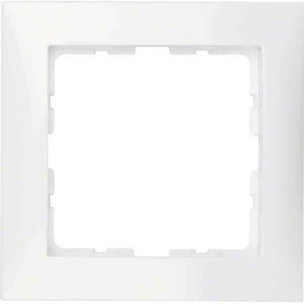 BER S1 Rahmen 10118989 1fach polarweiss glänzend Install.Baumaterial Schaltermat/Geb.Steu Schalter