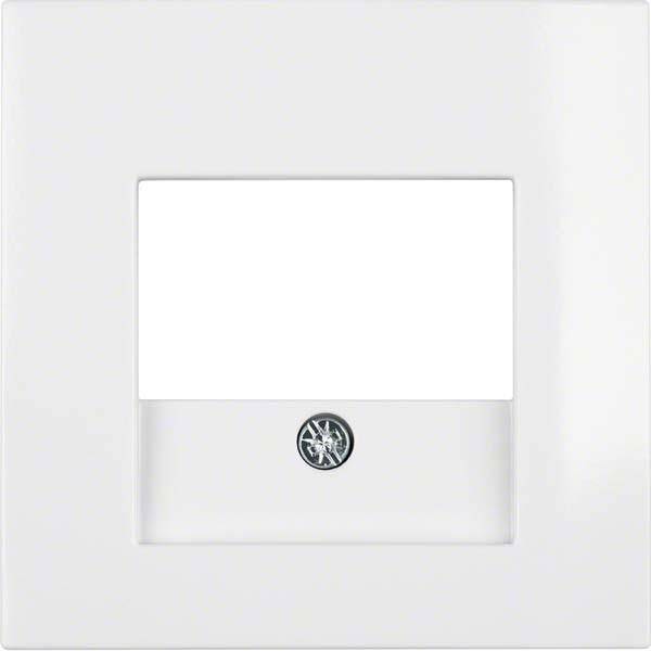 BER S1 Abdeckung für TAE und 10338919 Lautsprecherdose. polarweiss glänzen Install.Baumaterial