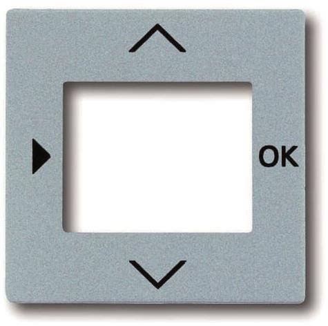 BJ Zentralscheibe 6435-83 f.Timer 6455/6456 alusilber Install.Baumaterial Schaltermat/Geb.Steu