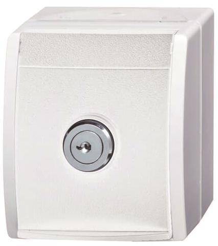 BJ APWG ocean Schuko mit 20EWSL-101-54 Sicherheitsschloss alpinweiss Install.Baumaterial Schalter