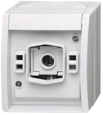 BJ APWG ocean Lichtsignal 2661W-54 E10 ohne Haube alpinweiss Install.Baumaterial Schalter
