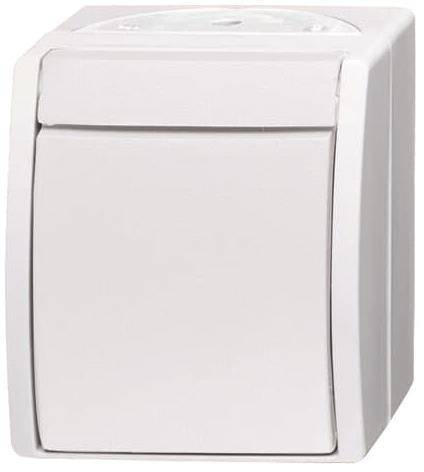 BJ APWG ocean Aus/ Wechsel 2601/6W-54 alpinweiss Install.Baumaterial Schaltermat/Geb.Steu Schalter
