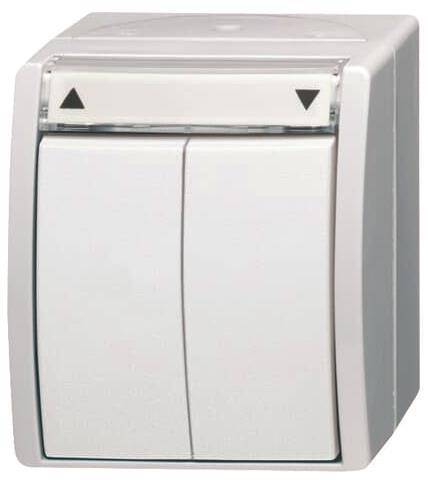 BJ APWG ocean Jalousie 2621/4W-54 1polig Taster alpinweiss Install.Baumaterial Schaltermat/Geb.Steu