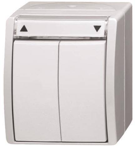 BJ APWG ocean Jalousie 2601/4W-54 1polig Schalter alpinweiss Install.Baumaterial Steckdosenm