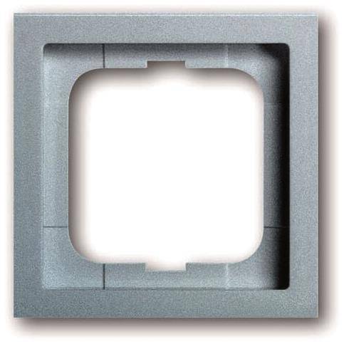 BJ future linear Rahmen 1721-183K 1fach alusilber Install.Baumaterial Schaltermat/Geb.Steu Schalter