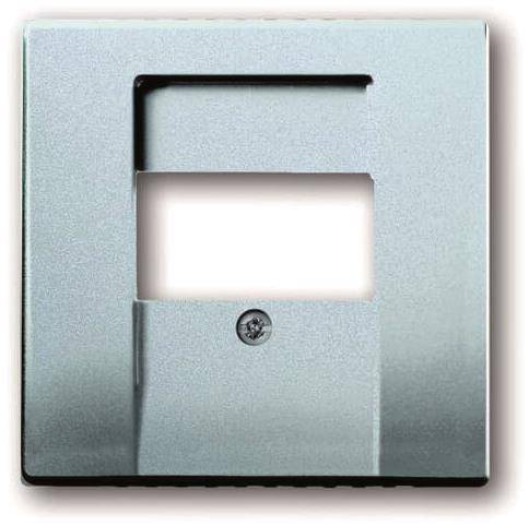 BJ future linear Abdeckung für 1766-83 TAE alusilber Install.Baumaterial Schaltermat/Geb.Steu