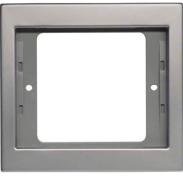 BER K5 Rahmen 13137004 1fach Edelstahl Install.Baumaterial Schaltermat/Geb.Steu Schalter Steckdosenm