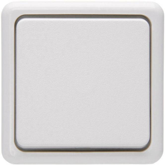KOPP AP Wechsel 513602005 arktis-weiss mit Bodenplatte Install.Baumaterial Schaltermat/Geb.Steu