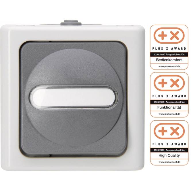 KOPP APWG Blue Electric 5606.5600.6 Aus-Wechsel grau Install.Baumaterial Schaltermat/Geb.Steu