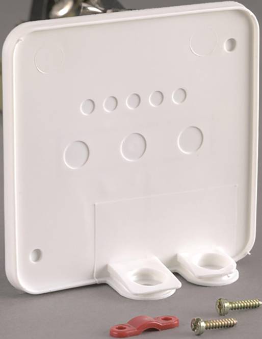 ABL Bodenplatte IP44 für 2505018 Herdanschlussd. 2505010/110/210 ws Install.Baumaterial Schalter