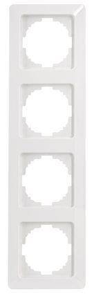 KOPP HK02 Rahmen 3059.1300.1 4fach arktis-weiss Install.Baumaterial Schaltermat/Geb.Steu Schalter