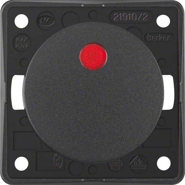 BER B.Mobil Kontroll-Wipp- 0937522505 Schalter Aus 2polig anthrazit matt Install.Baumaterial