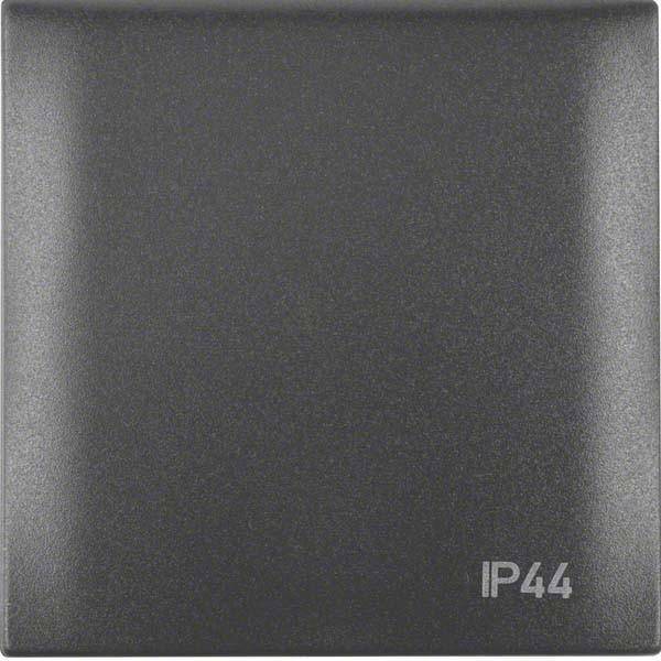 BER B.Mobil Rahmen mit 0918282595 Klappdeckel und Aufdruck IP44 anthrazit Install.Baumaterial