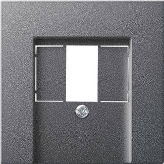 GIRA 027628 Abdeckung TAE USB System 55 Anthrazit Install.Baumaterial Schaltermat/Geb.Steu Schalter