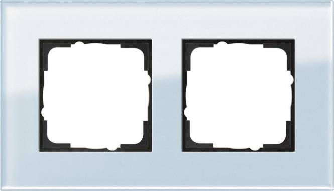 GIRA 021218 Abdeckrahmen 2fach Esprit Glas Mint Install.Baumaterial Schaltermat/Geb.Steu Schalter
