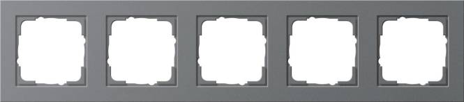 GIRA 021523 Abdeckrahmen 5fach E2 Anthrazit Install.Baumaterial Schaltermat/Geb.Steu Schalter