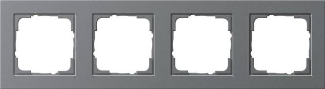 GIRA 021423 Abdeckrahmen 4fach E2 Anthrazit Install.Baumaterial Schaltermat/Geb.Steu Schalter