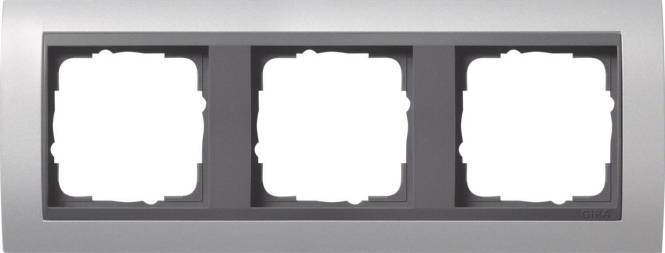 GIRA 021306 Abdeckrahmen 3fach Zwischen rahmen AN Event Farbe Alu Install.Baumaterial Schalter