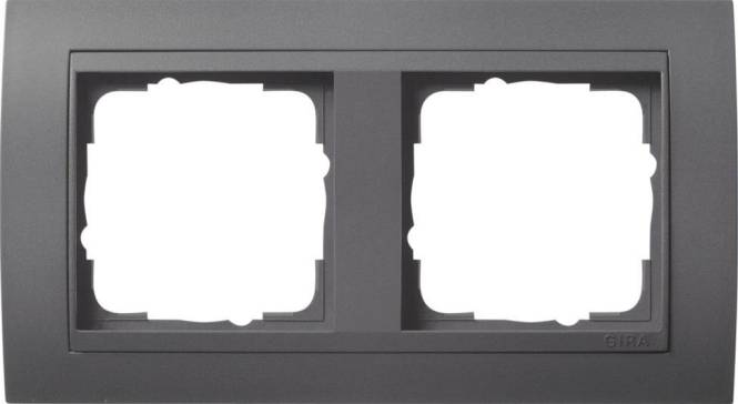 GIRA 021208 Abdeckrahmen 2fach Zwischen rahmen AN Event Anthrazit Install.Baumaterial Schalter