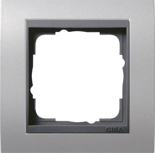 GIRA 021106 Abdeckrahmen 1fach Zwischen rahmen AN Event Farbe Alu Install.Baumaterial Schalter