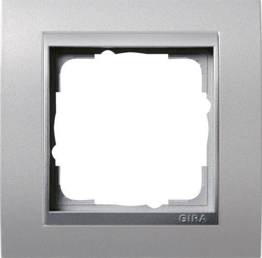 GIRA 021136 Abdeckrahmen 1fach Zwischen rahmen F/Alu Event Farbe Alu Install.Baumaterial Schalter