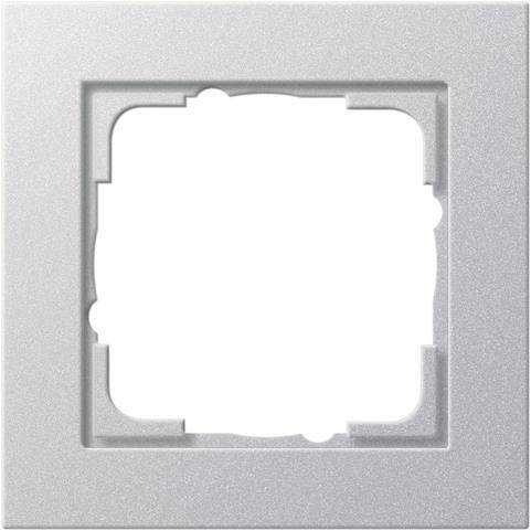 GIRA 021125 Abdeckrahmen 1fach E2 Farbe Alu Install.Baumaterial Schaltermat/Geb.Steu Schalter