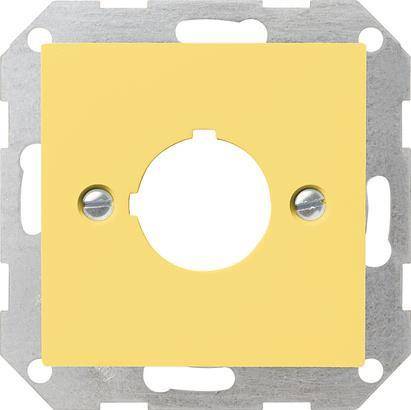 GIRA 027102 Abdeckung Tragring Taster D22,5mm System 55 Gelb glänzend Install.Baumaterial Schalter