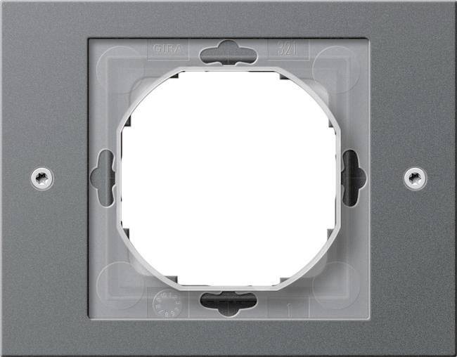 GIRA 021167 Abdeckrahmen 1fach TX_44 WG UP Anthrazit Install.Baumaterial Schaltermat/Geb.Steu