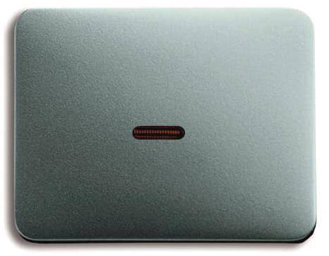 BJ alpha exclusive Wippe 1789-266 Kontroll mit roter Kalotte titan Install.Baumaterial Schalter