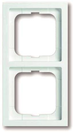 BJ future linear Rahmen 1722-184K 2fach davos/ studioweiss Install.Baumaterial Schaltermat/Geb.Steu