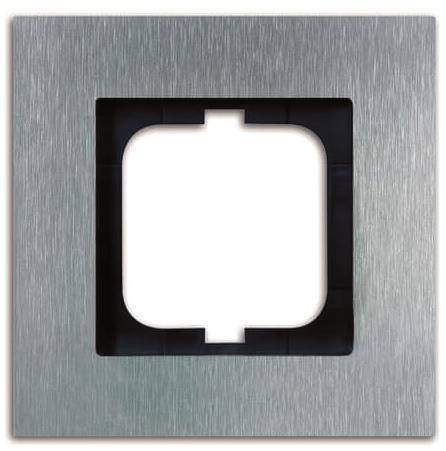 BJ carat Rahmen 1721-860 1fach Edelstahl Install.Baumaterial Schaltermat/Geb.Steu Schalter