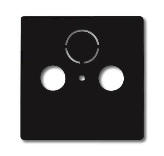 BJ carat Koax-Abdeckung 1743-81 3Loch anthrazit Install.Baumaterial Schaltermat/Geb.Steu Schalter